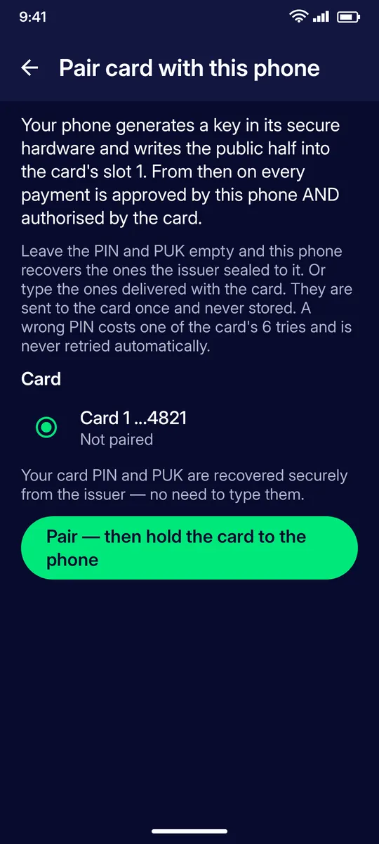 Clevor app screenshot: pair this phone